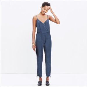 Madewell Fauxwrap Cami Jumpsuit in Sundial Size M